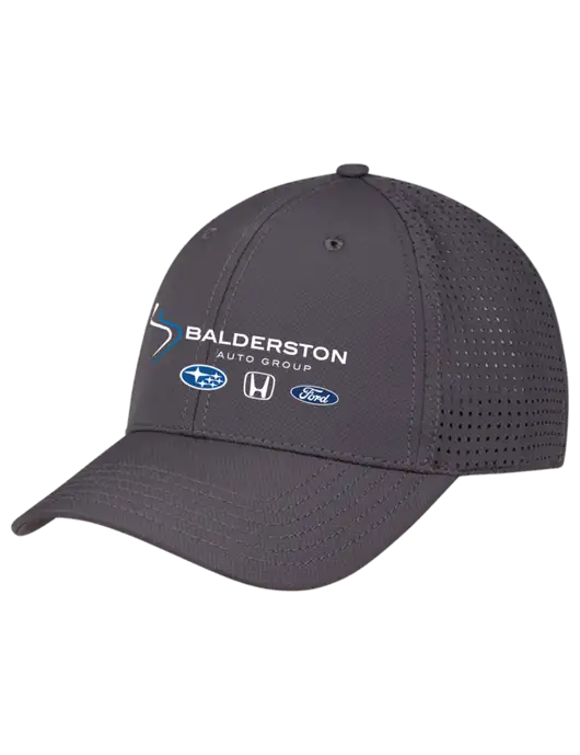 Charcoal Performance Stretchable Cap Hook & Loop w/Balderston Auto Group Logo