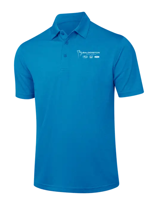 Sapphire Blue Heather Contender Polo w/Balderston Auto Group Logo