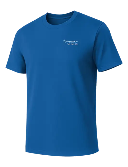 Allmade Royal Blue Organic Cotton Tee w/Balderston Auto Group Logo
