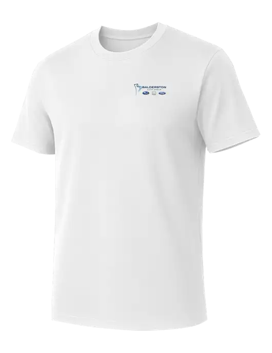 Allmade Bright White Organic Cotton Tee w/Balderston Auto Group Logo