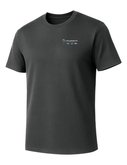 Allmade Charcoal Grey Organic Cotton Tee w/Balderston Auto Group Logo