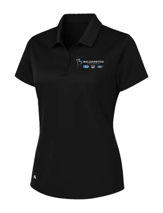 Adidas Black Womens Basic Sport Polo w/Balderston Auto Group Logo