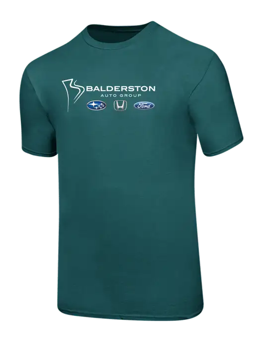 Ring Spun Dark Teal 4.5 oz T-Shirt w/Balderston Auto Group Logo
