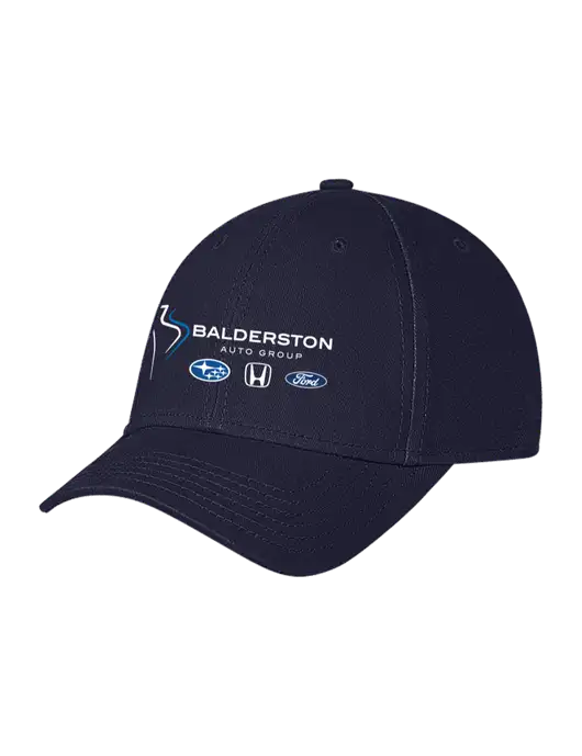 Navy Structured Soft Snap Closure Hook & Loop Cap w/Balderston Auto Group Logo