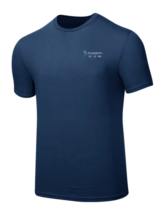 Seriously Soft Deep Slate Blue T-Shirt w/Balderston Auto Group Logo