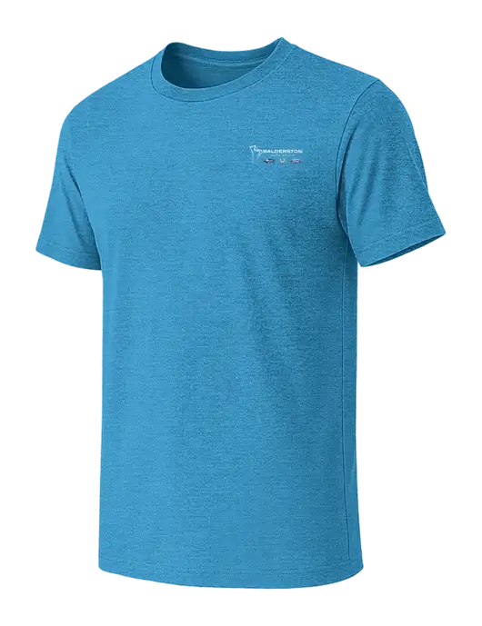 BELLA+CANVAS Heather Sapphire CVC Short Sleeve Tee w/Balderston Auto Group Logo
