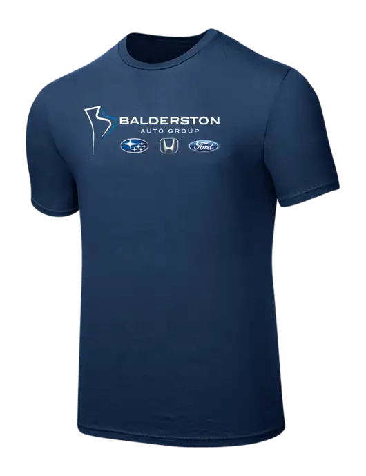 Seriously Soft Deep Slate Blue T-Shirt w/Balderston Auto Group Logo