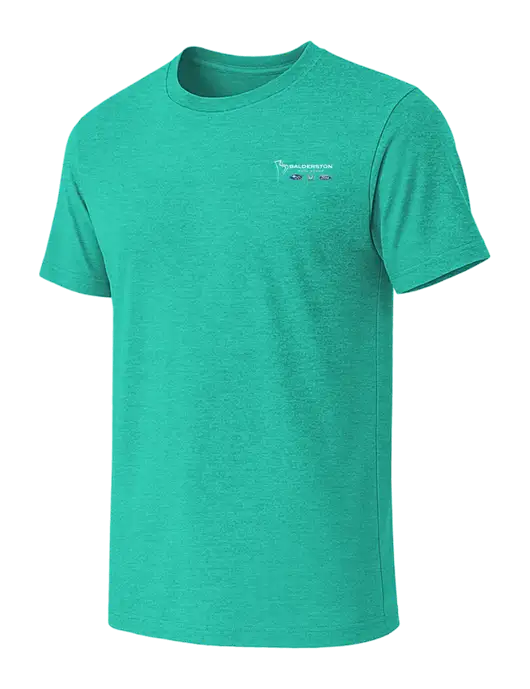 BELLA+CANVAS Heather Teal CVC Short Sleeve Tee w/Balderston Auto Group Logo
