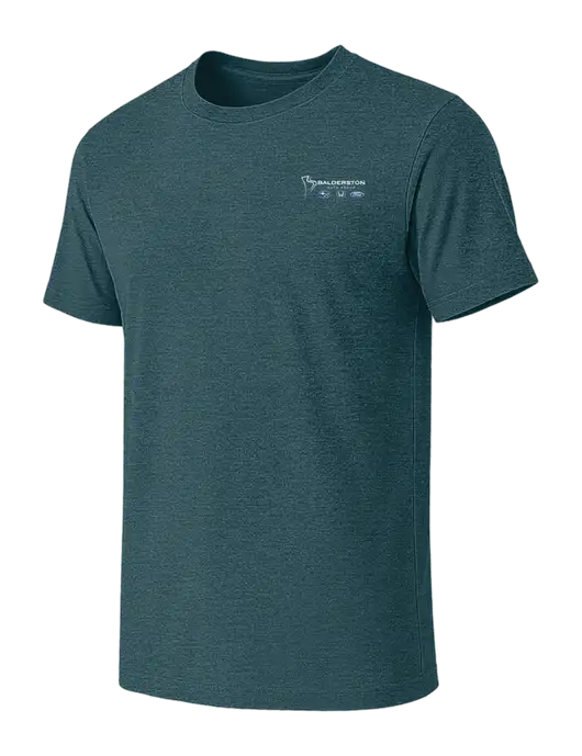 BELLA+CANVAS Heather Dark Teal CVC Short Sleeve Tee w/Balderston Auto Group Logo