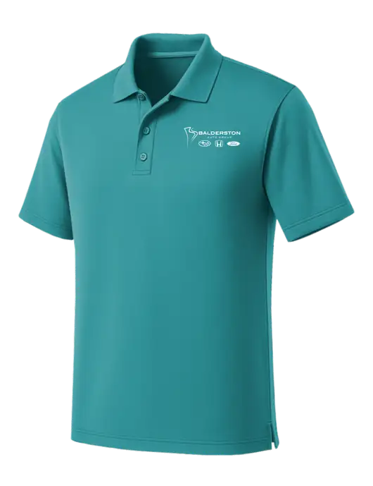 Light Teal Dry Zone UV Micro Mesh Polo w/Balderston Auto Group Logo