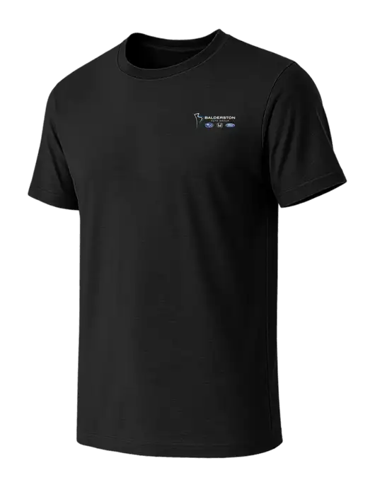 BELLA+CANVAS Black CVC Short Sleeve Tee w/Balderston Auto Group Logo
