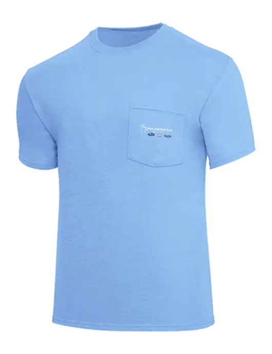 Core Blend Light Blue Pocket T-Shirt w/Balderston Auto Group Logo
