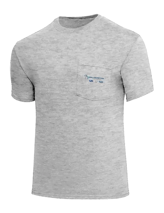Core Blend Light Grey Heather Pocket T-Shirt w/Balderston Auto Group Logo