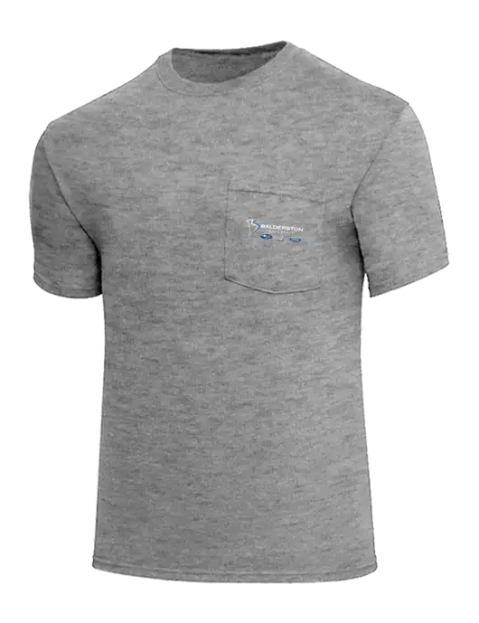 Core Blend Medium Grey Heather Pocket T-Shirt w/Balderston Auto Group Logo