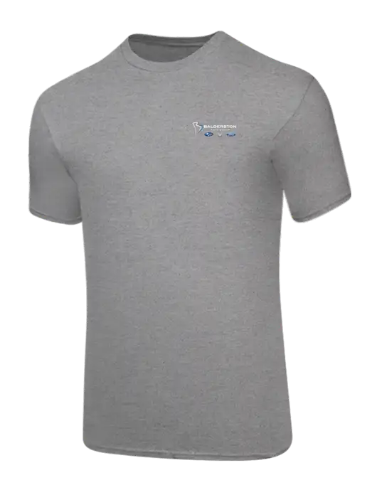 Core Blend Medium Grey Heather T-Shirt w/Balderston Auto Group Logo