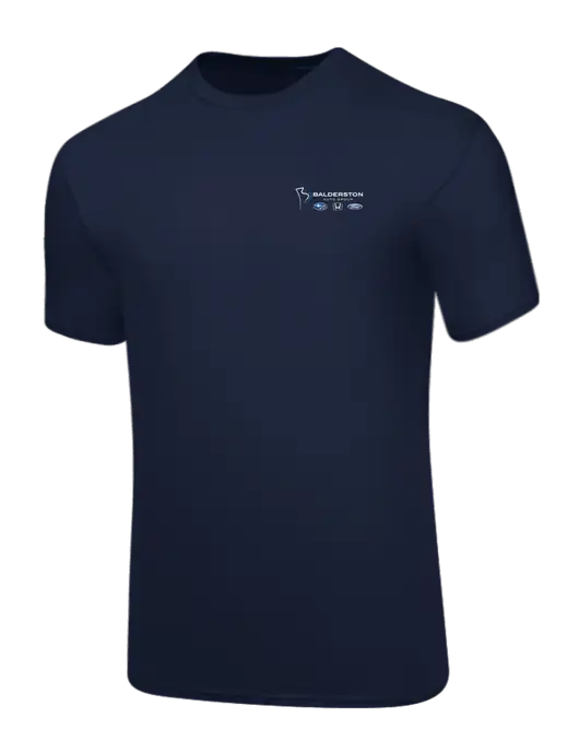 Core Blend Navy T-Shirt w/Balderston Auto Group Logo