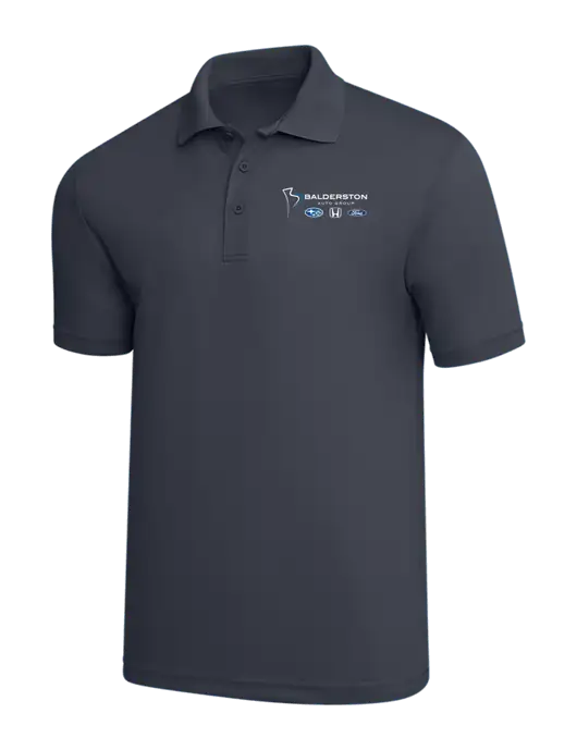 Dark Grey PosiCharge RacerMesh Polo w/Balderston Auto Group Logo