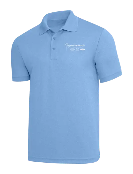 Light Royal Heather PosiCharge RacerMesh Polo w/Balderston Auto Group Logo