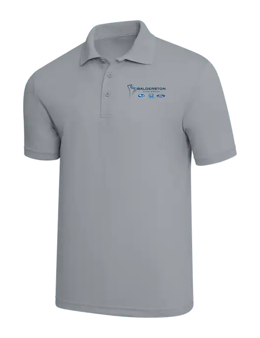 Light Grey PosiCharge RacerMesh Polo w/Balderston Auto Group Logo