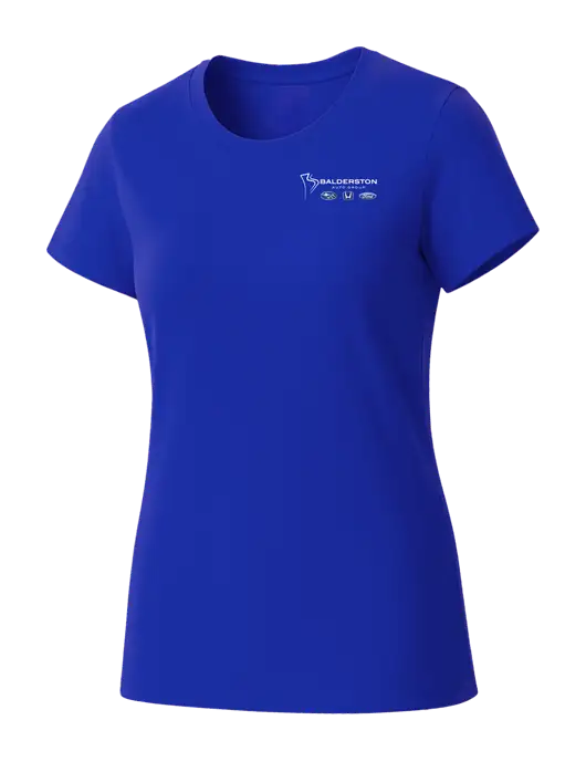 Womens Seriously Soft Royal T-Shirt w/Balderston Auto Group Logo