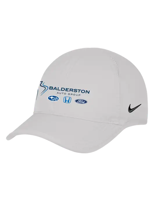 Nike White Featherlight Cap w/Balderston Auto Group Logo