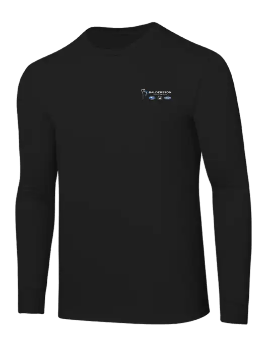 Core Blend Black Long Sleeve Tee w/Balderston Auto Group Logo