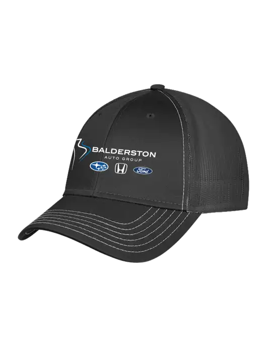 Charcoal Grey Mesh Trucker Cap Snap Back w/Balderston Auto Group Logo