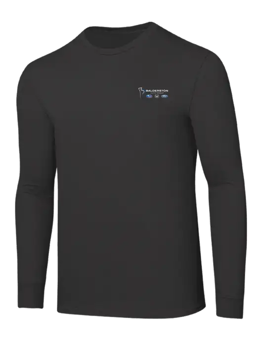Core Blend Charcoal Grey Long Sleeve Tee w/Balderston Auto Group Logo
