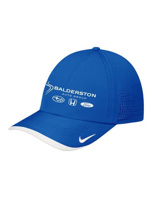 Nike Royal/White Dri-FIT Perforated Performance Cap w/Balderston Auto Group Logo