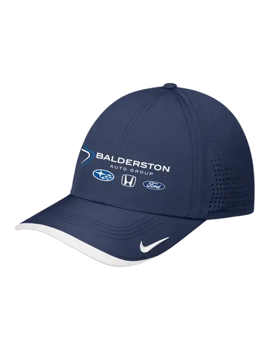 Nike Navy/White Dri-FIT Perforated Performance Cap w/Balderston Auto Group Logo