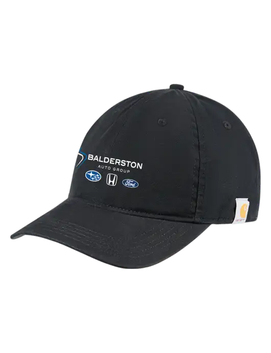 Carhartt Black Cotton Canvas Cap w/Balderston Auto Group Logo