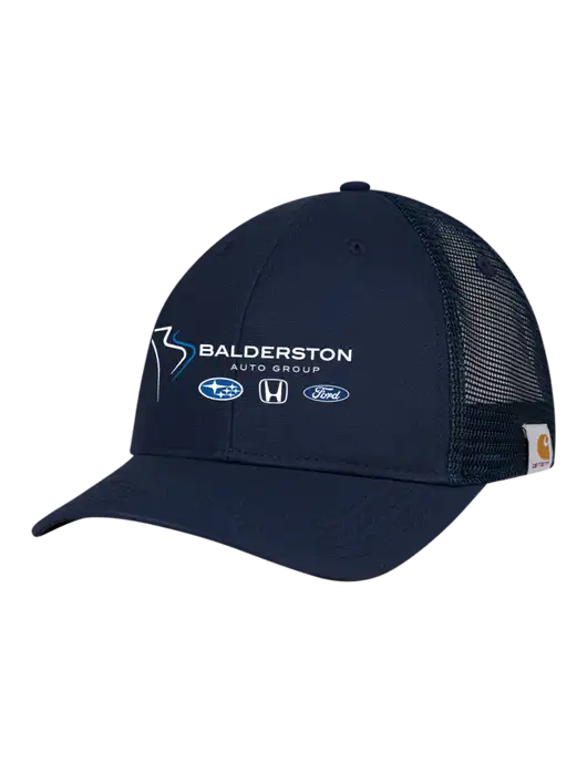 Carhartt Navy Trucker Rugged Pro Series Cap w/Balderston Auto Group Logo