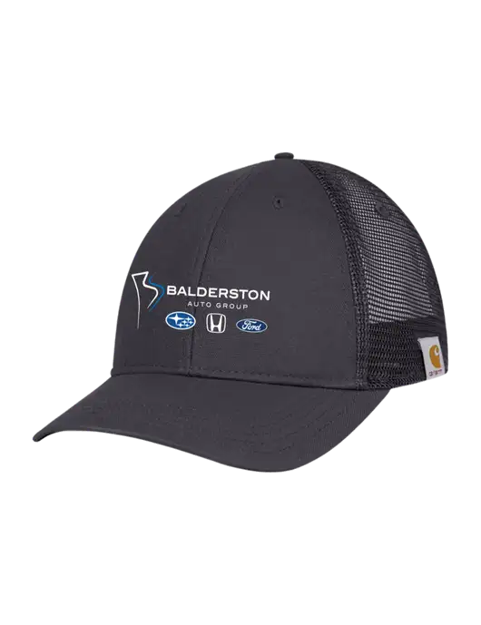Carhartt Dark Grey Canvas Trucker Cap w/Balderston Auto Group Logo