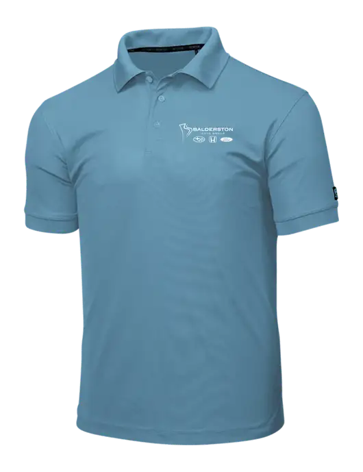 OGIO Light Slate Blue Caliber 2.0 Polo w/Balderston Auto Group Logo