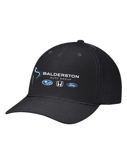 Richardson Laser Perf Performance Black/Black-Grey Rope Cap w/Balderston Auto Group Logo