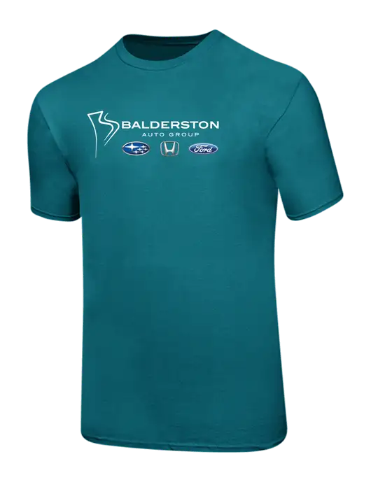 Ring Spun Teal 4.5 oz T-Shirt w/Balderston Auto Group Logo