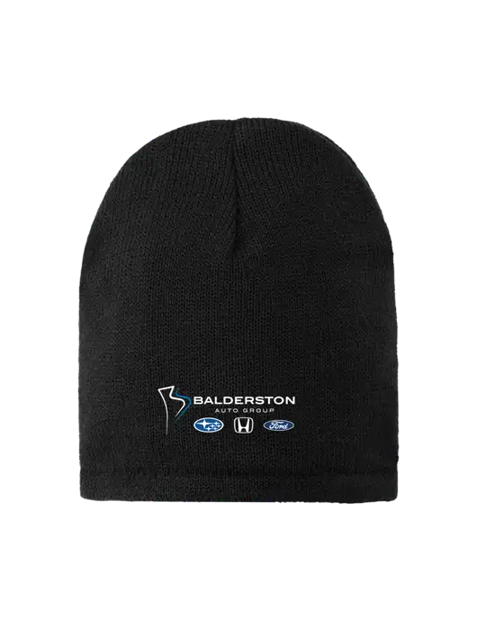 Black Fleece-Lined Beanie Cap w/Balderston Auto Group Logo