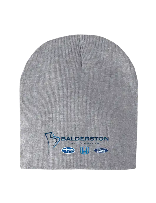 Light Grey Heather Element Knit Beanie w/Balderston Auto Group Logo