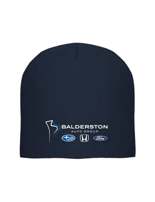 Solid Navy Element Knit Beanie w/Balderston Auto Group Logo