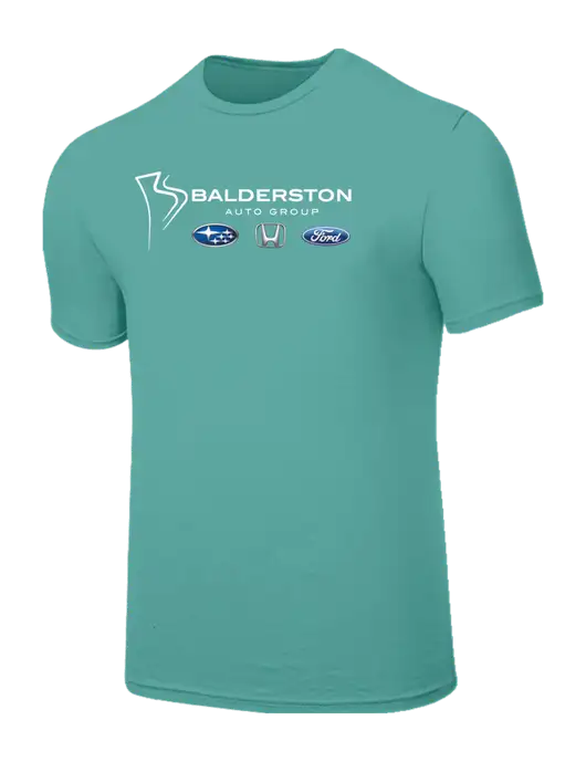 Seriously Soft Light Teal T-Shirt w/Balderston Auto Group Logo