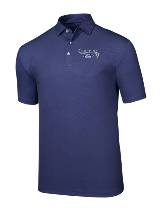 Callaway Birdseye Navy Polo w/Blue Springs Ford Logo