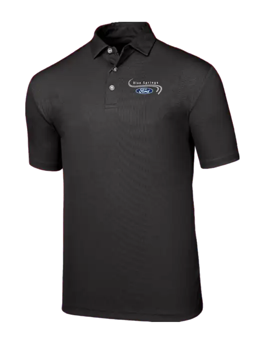 Callaway Birdseye Black Polo w/Blue Springs Ford Logo