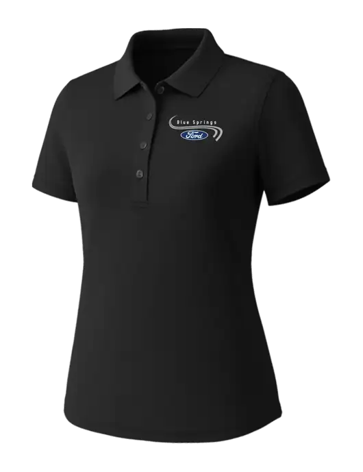 Callaway Womens Core Black Performance Polo w/Blue Springs Ford Logo