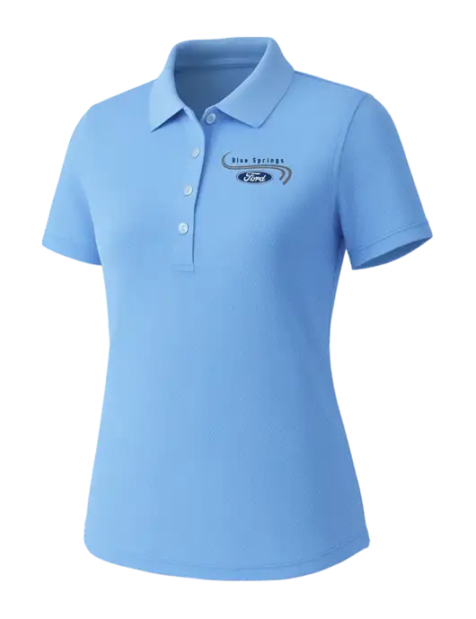 Callaway Womens Core Light Blue Performance Polo w/Blue Springs Ford Logo