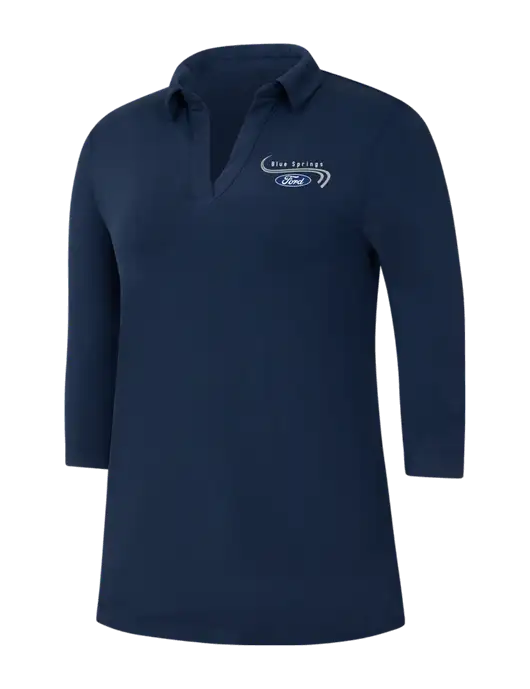 Navy Womens Luxe Knit Tunic w/Blue Springs Ford Logo