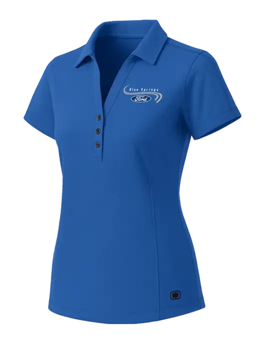 OGIO Womens Royal Blue ONYX Polo w/Blue Springs Ford Logo