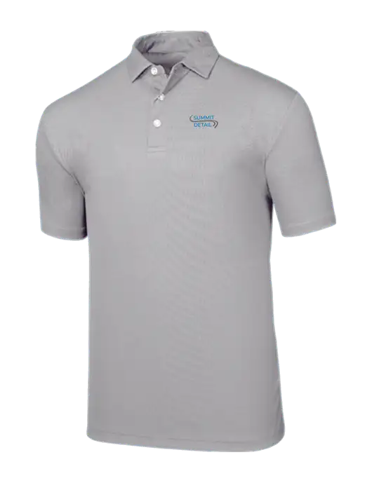 Callaway Birdseye Light Grey Polo w/Summit Detail Logo