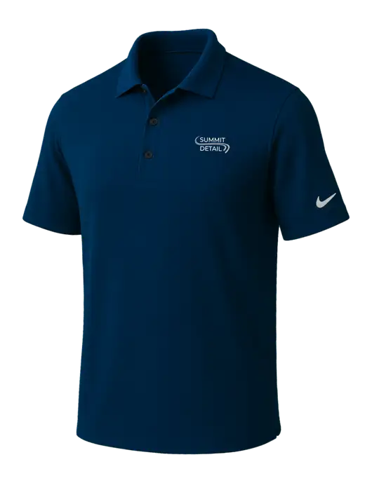 NIKE Navy Dri-Fit Micro Pique Polo w/Summit Detail Logo