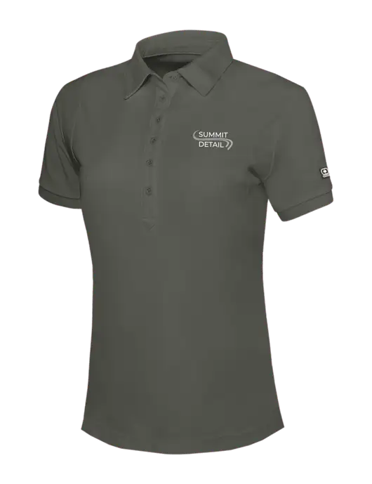 OGIO Womens Medium Grey Jewel Polo w/Summit Detail Logo