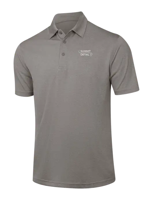 Medium Grey Heather Contender Polo w/Summit Detail Logo